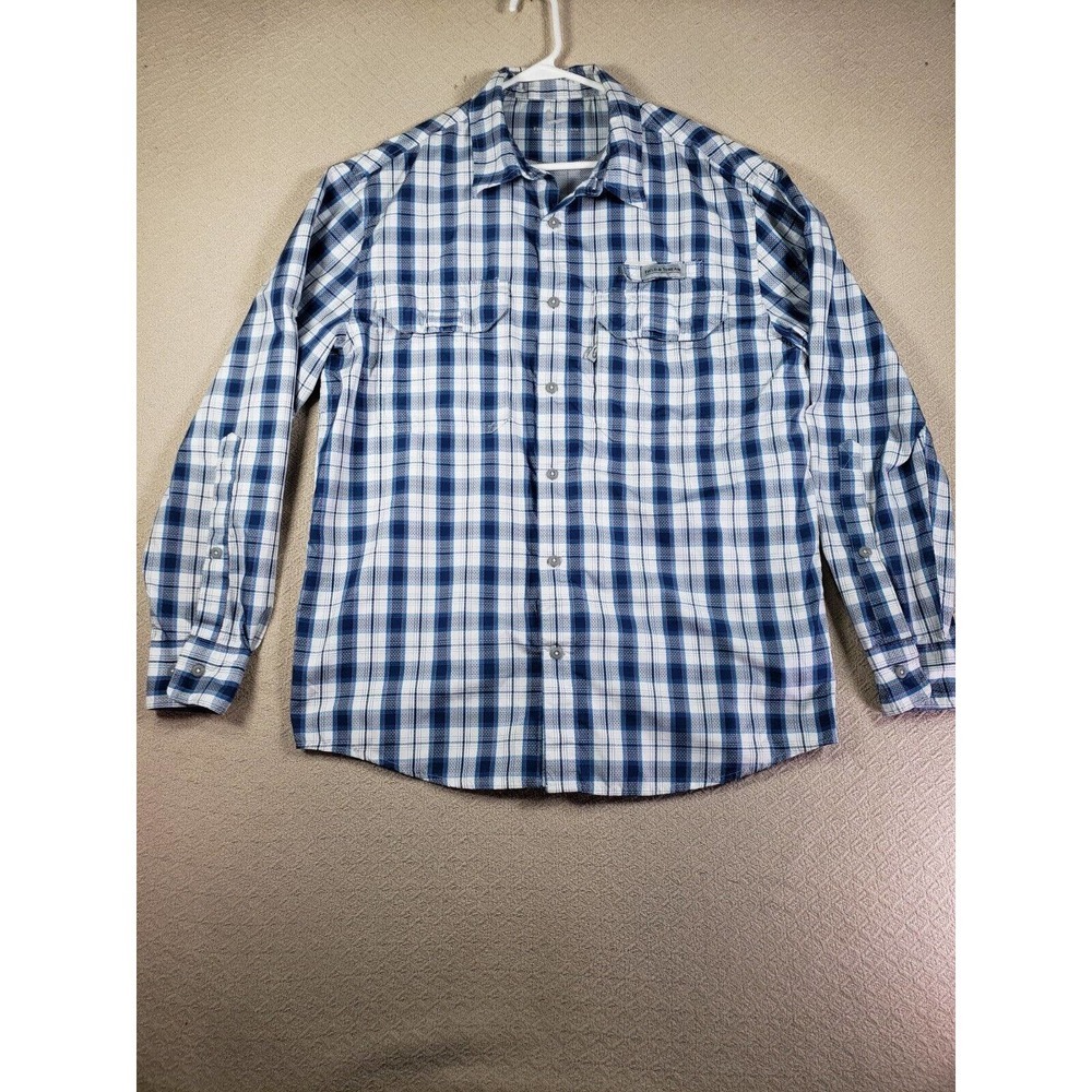 Field & Stream Shirt Mens Medium Multicolor Plaid Long Sleeve Button Up Collared